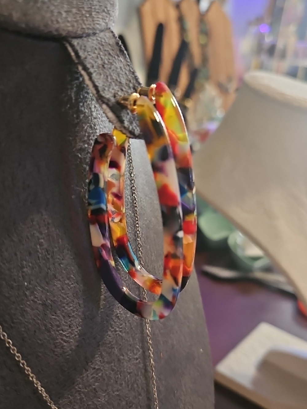 Acrylic Hoop Earrings – Women Jewelry